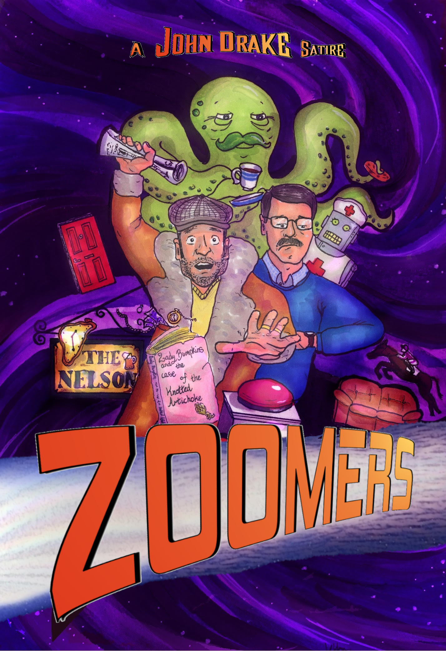 John Drake must be very pleased with himself right about now. I know I would be. His latest creation, Zoomers, has a book birthday today and is now available in Ebook through Amazon!