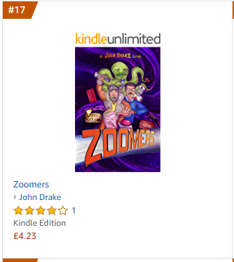 Racing to the top of the Time Travel Science Fiction category, Zoomers is climbing the new release charts!